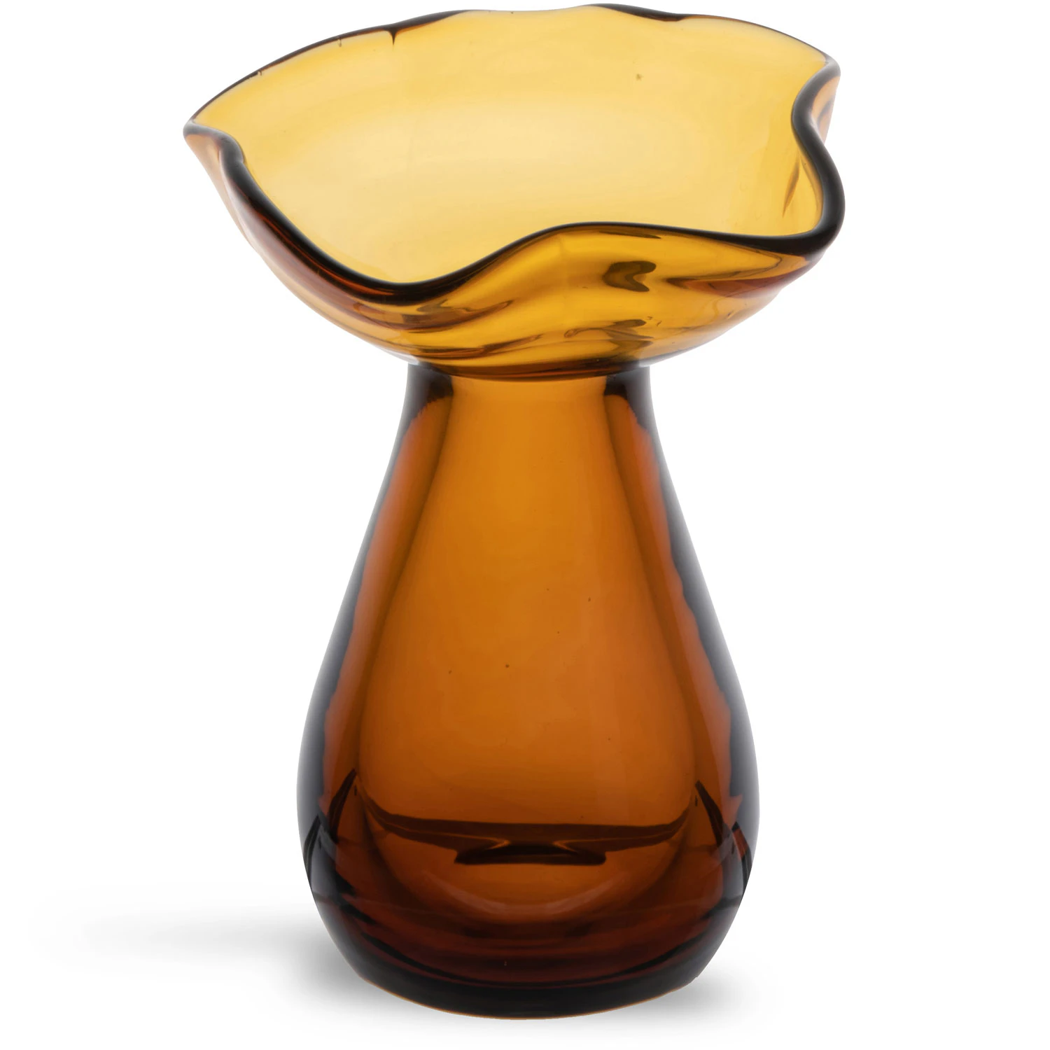 Sagaform Viva Mini Vase farvet - Vaser Mundbl&aelig;st Glas Rav - 5018429
