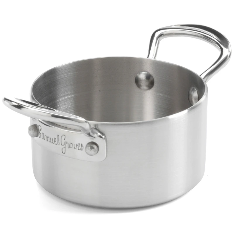 Gryde Mini Rustfrit Stål, Ø9 cm