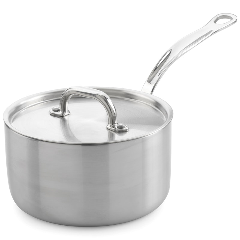 Kasserolle Med Låg Rustfrit Stål, 2 L