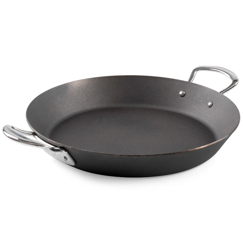 Paellapande Kulstofstål, Ø30 cm