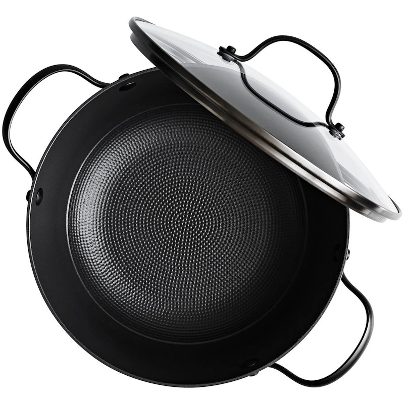 Sautépande Let Støbejern Med Non-stick Belægning Ø24 cm, Sort