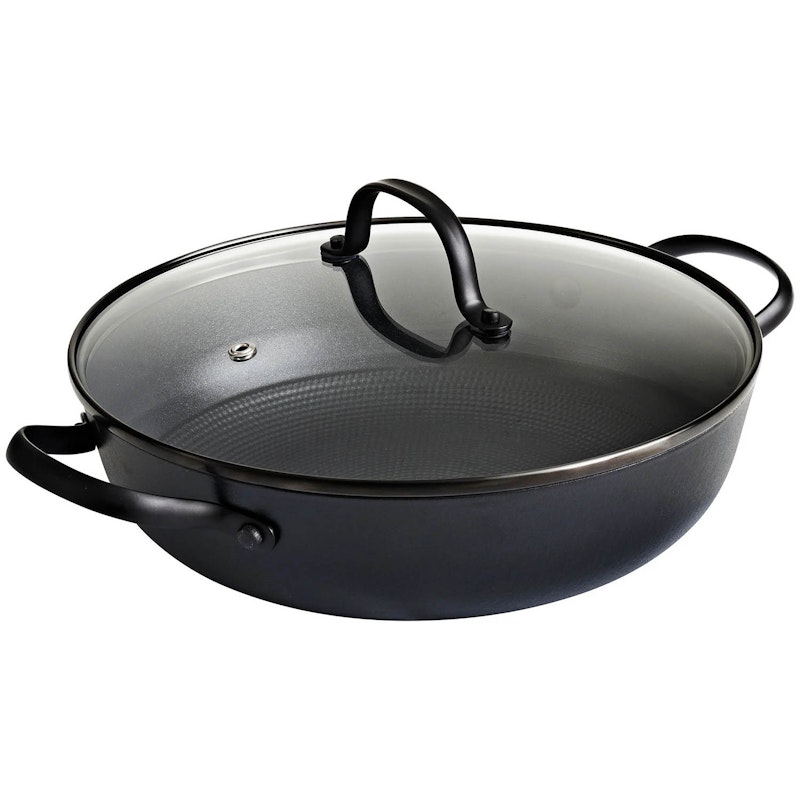 Sautépande Let Støbejern Med Non-stick Belægning Ø26 cm, Sort