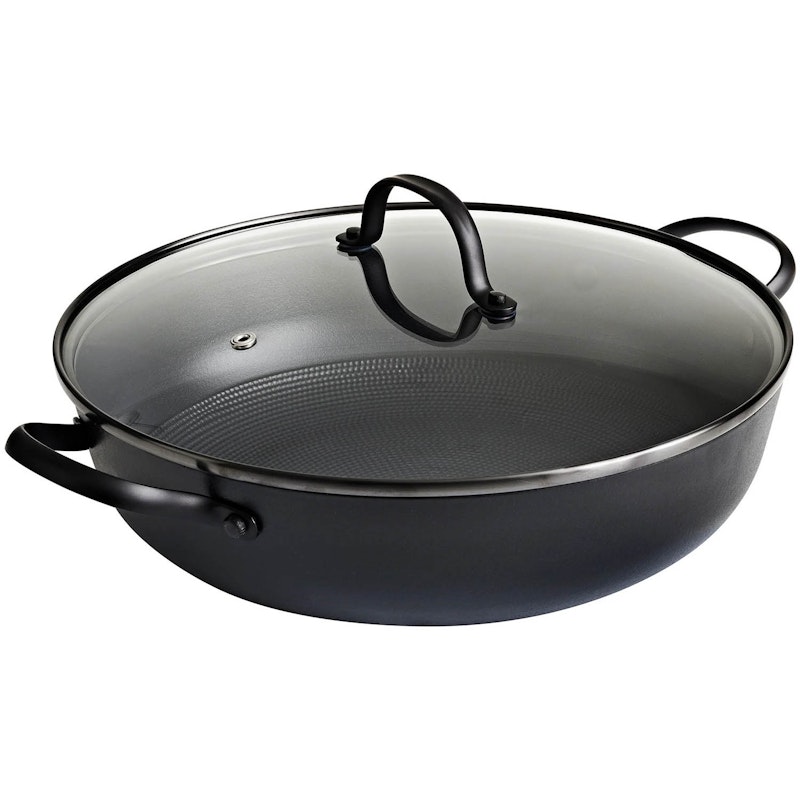 Sautépande Let Støbejern Med Non-stick Belægning Ø30 cm, Sort