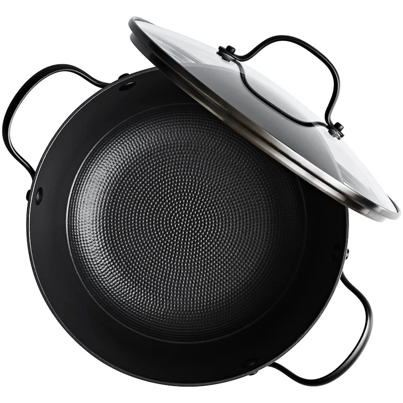 Sautépande Let Støbejern Med Non-stick Belægning Ø24 cm, Sort