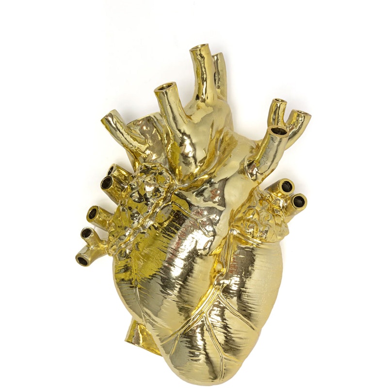 Love In Bloom Giant Vase, Guld