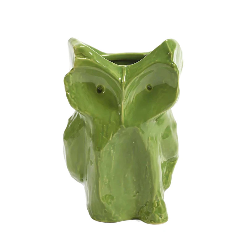 After Midnight Owl vase M, Green