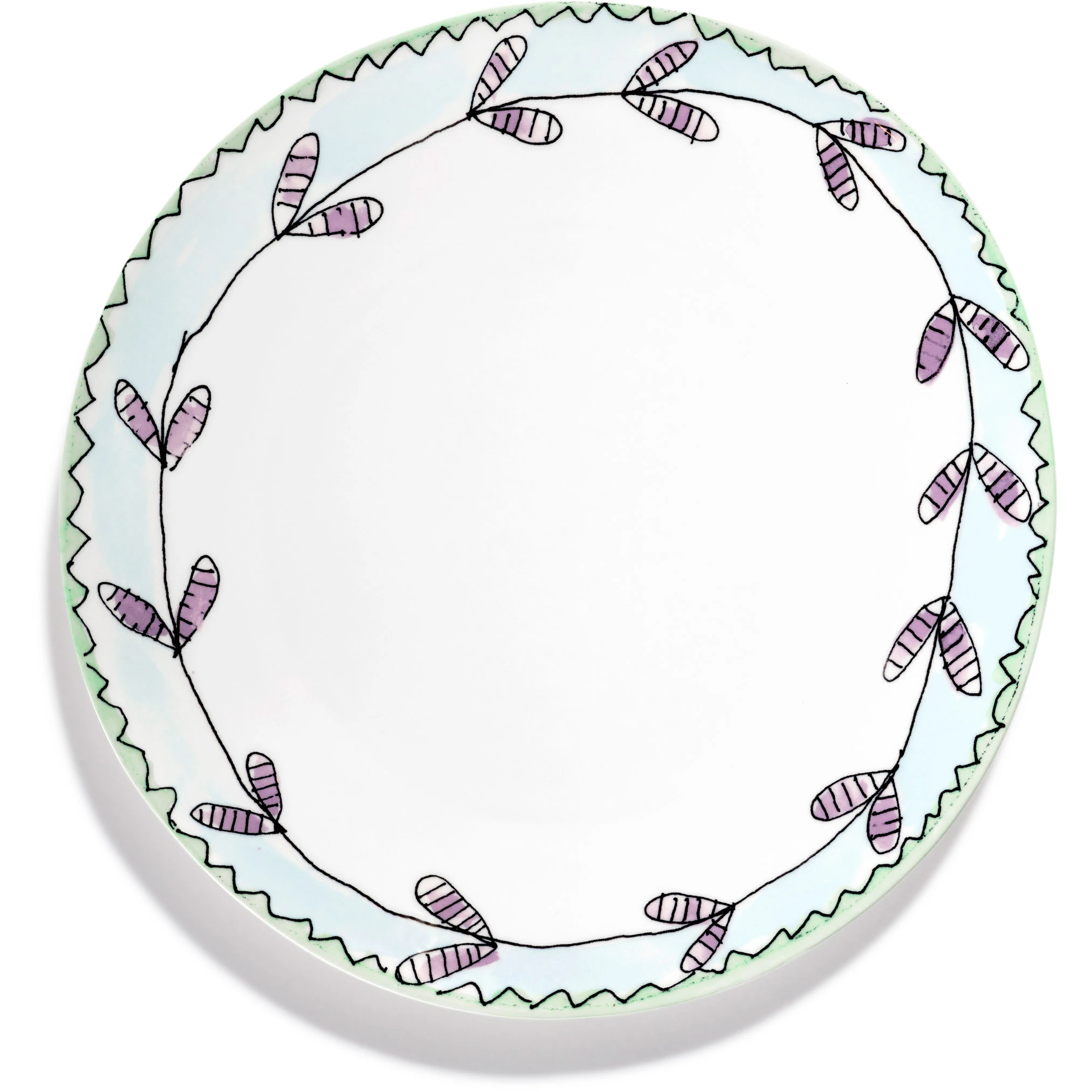 Serax Blossom Milk Middagstallerken - Middagstallerkner Benporcel&aelig;n Bl&aring; - B9223104-403