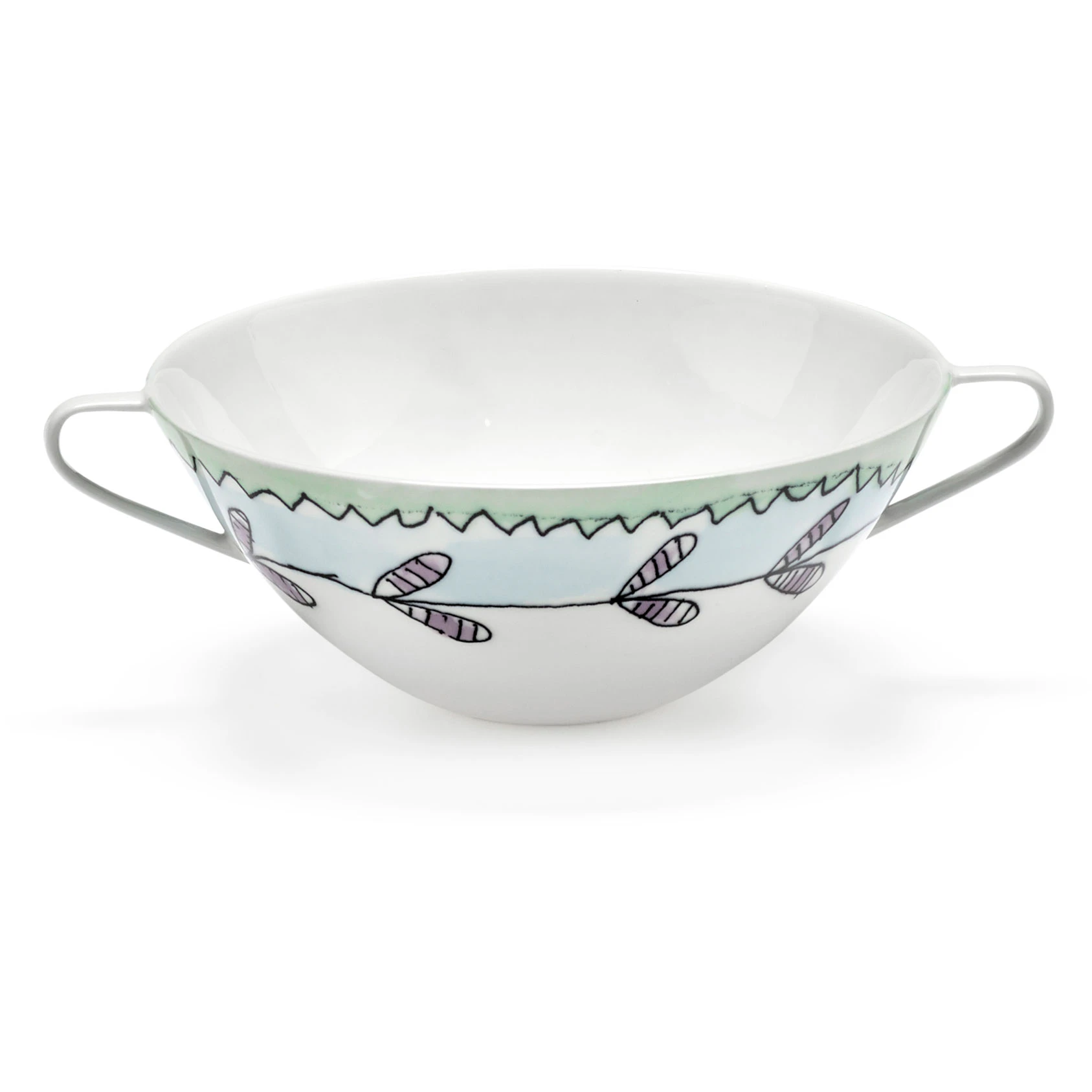 Serax Blossom Milk Suppesk&aring;l - Suppeterriner Benporcel&aelig;n Bl&aring; - B9223124-403