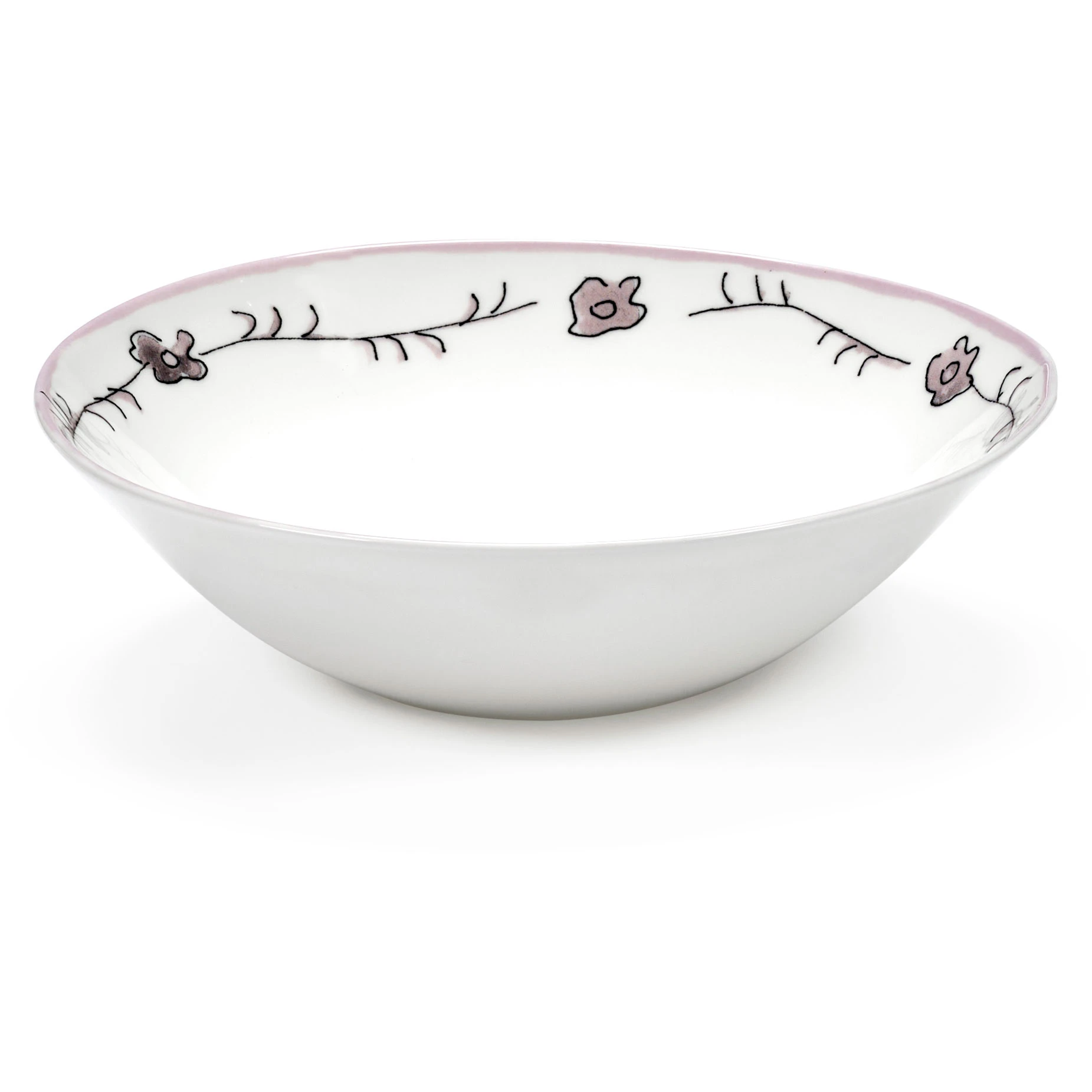 Serax Dark Viola Sk&aring;l Lav M - Serveringssk&aring;le Benporcel&aelig;n Rosa - B9223116-400