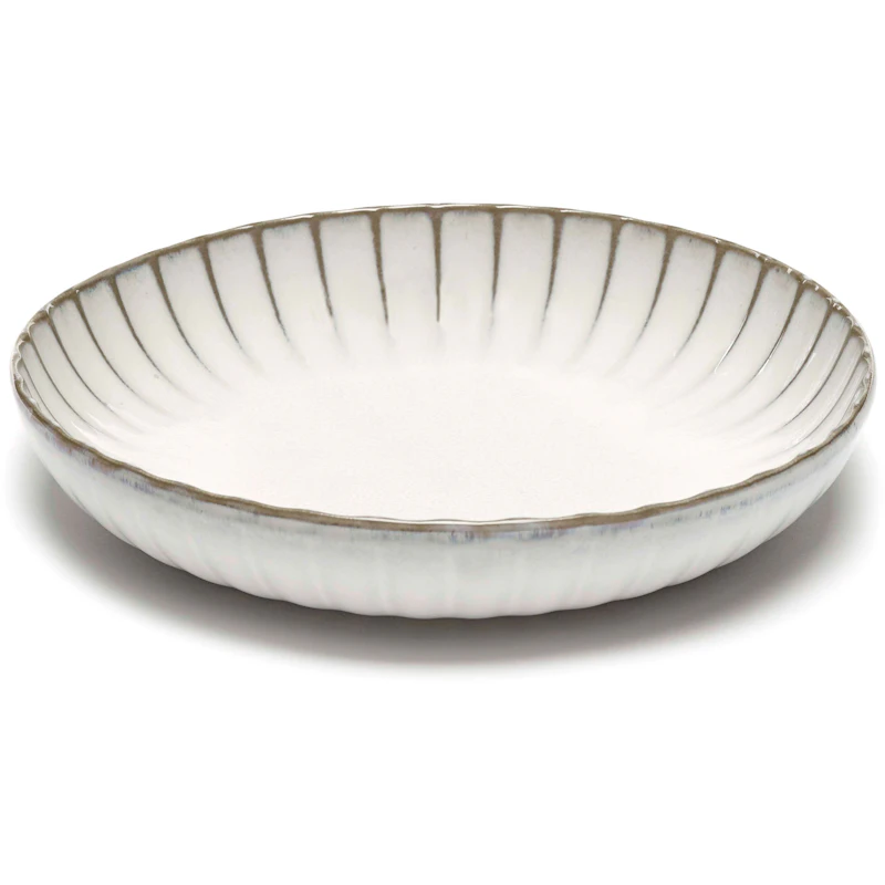 Inku Deep Plate Large, White