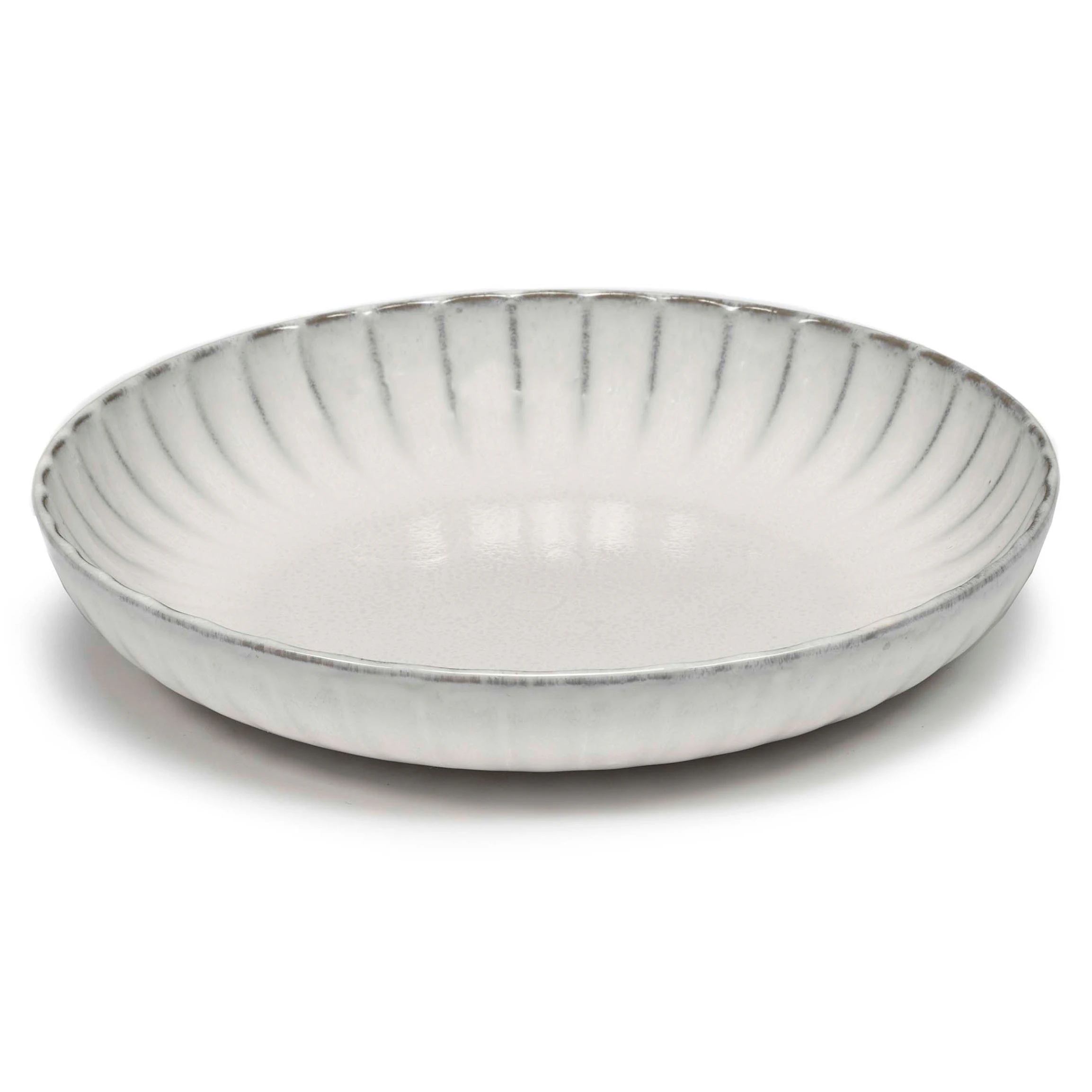 Serax Inku Deep Plate Medium White - Dybe tallerkner Stent&oslash;j Hvid - B5123103-001