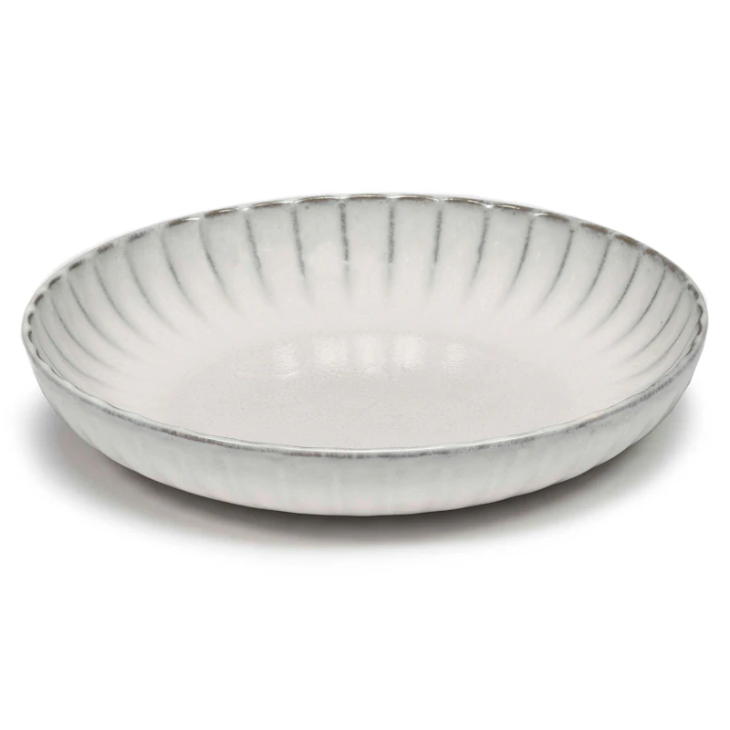 Inku Deep Plate Medium, White