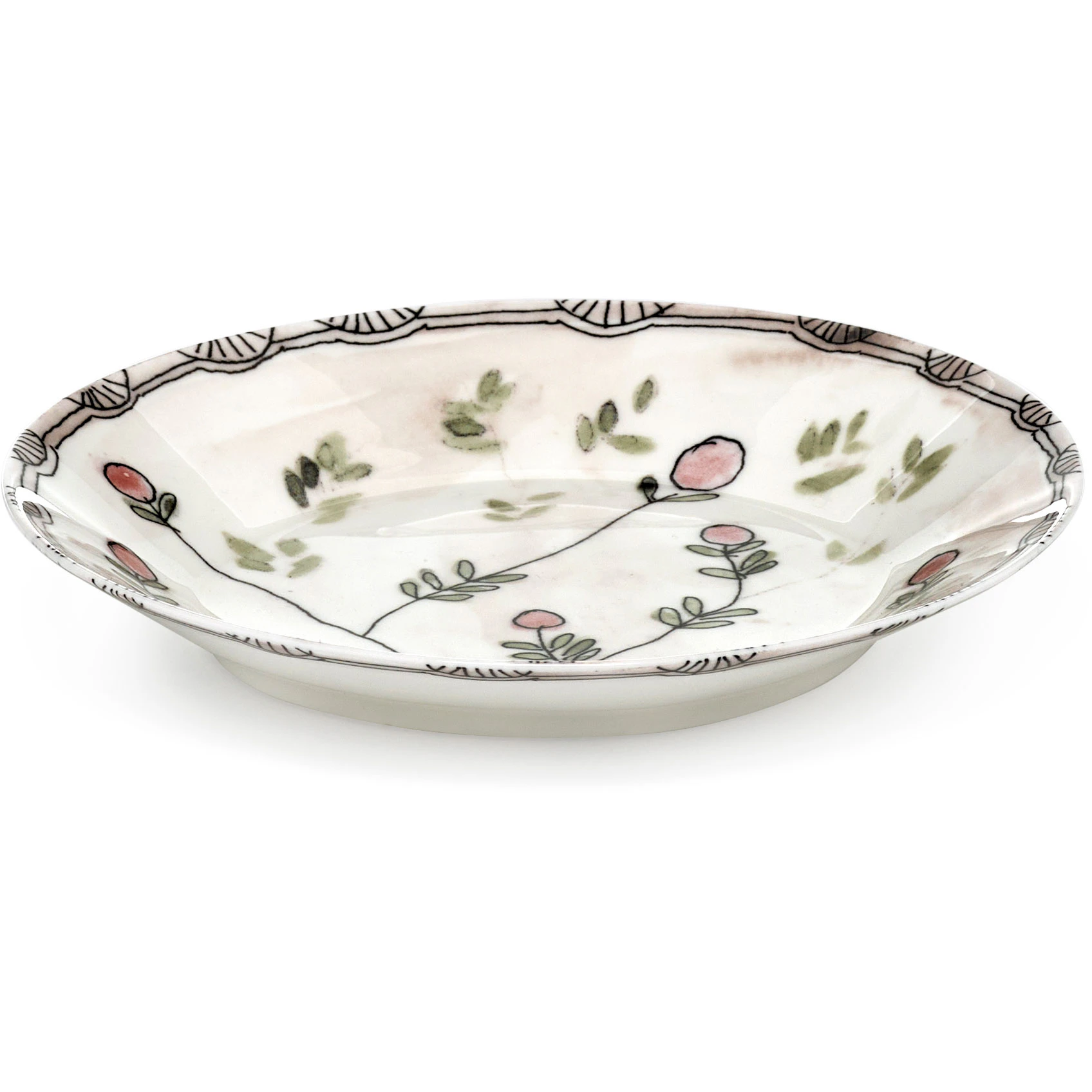 Serax Mirtillo Nude Dyb Tallerken S - Dybe tallerkner Benporcel&aelig;n Rosa - B9223112-414