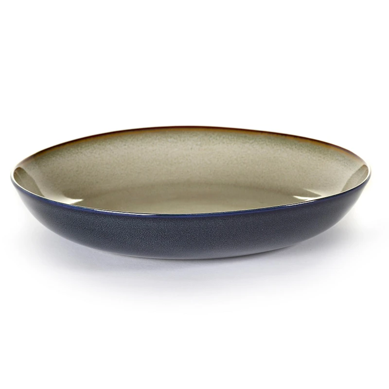 Pastatallerken  D23 H4, Misty Grey/Dark Blue
