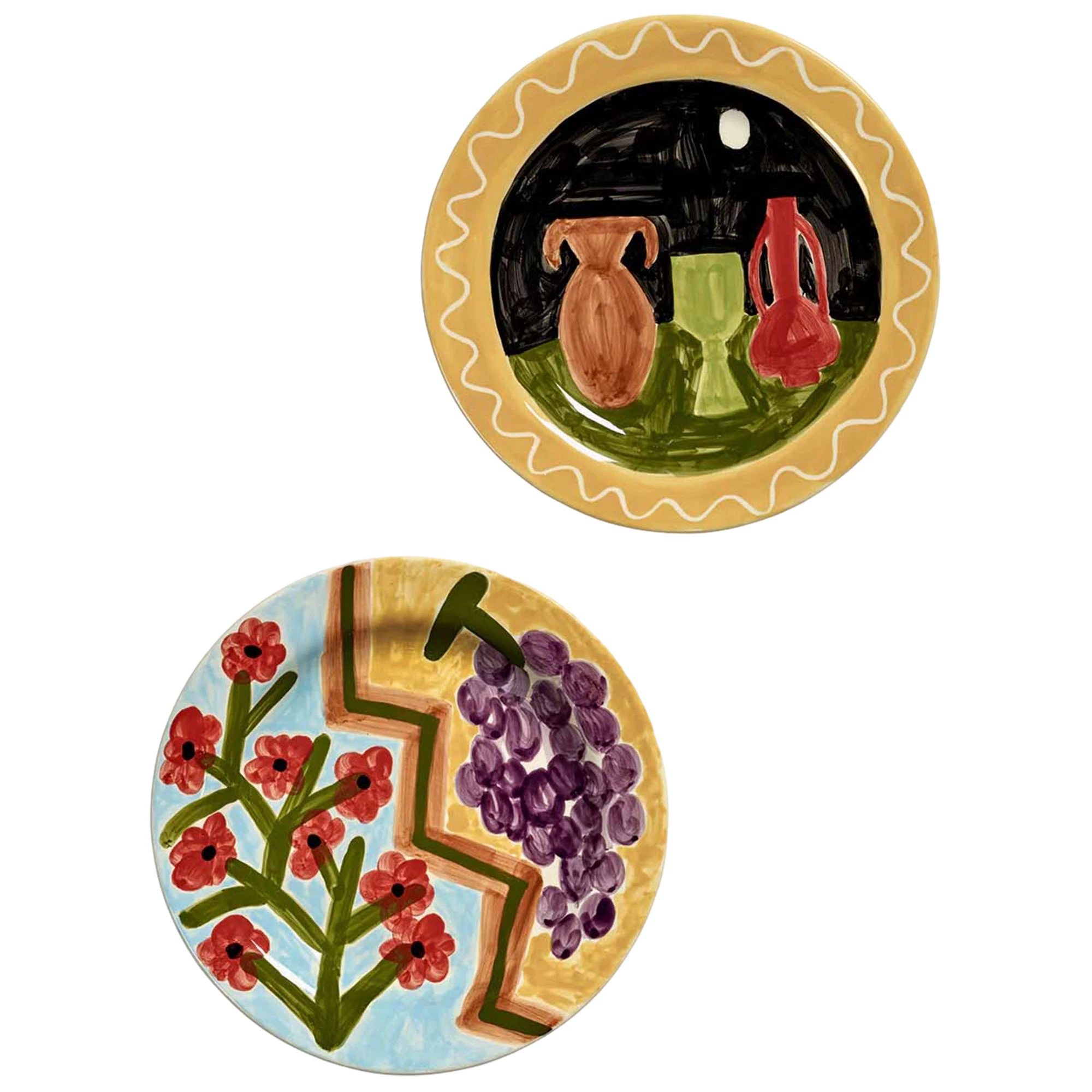 Serax Dreams Delicia Plate 2-pack - Middagstallerkner Stent&oslash;j Multi - B8926102-999