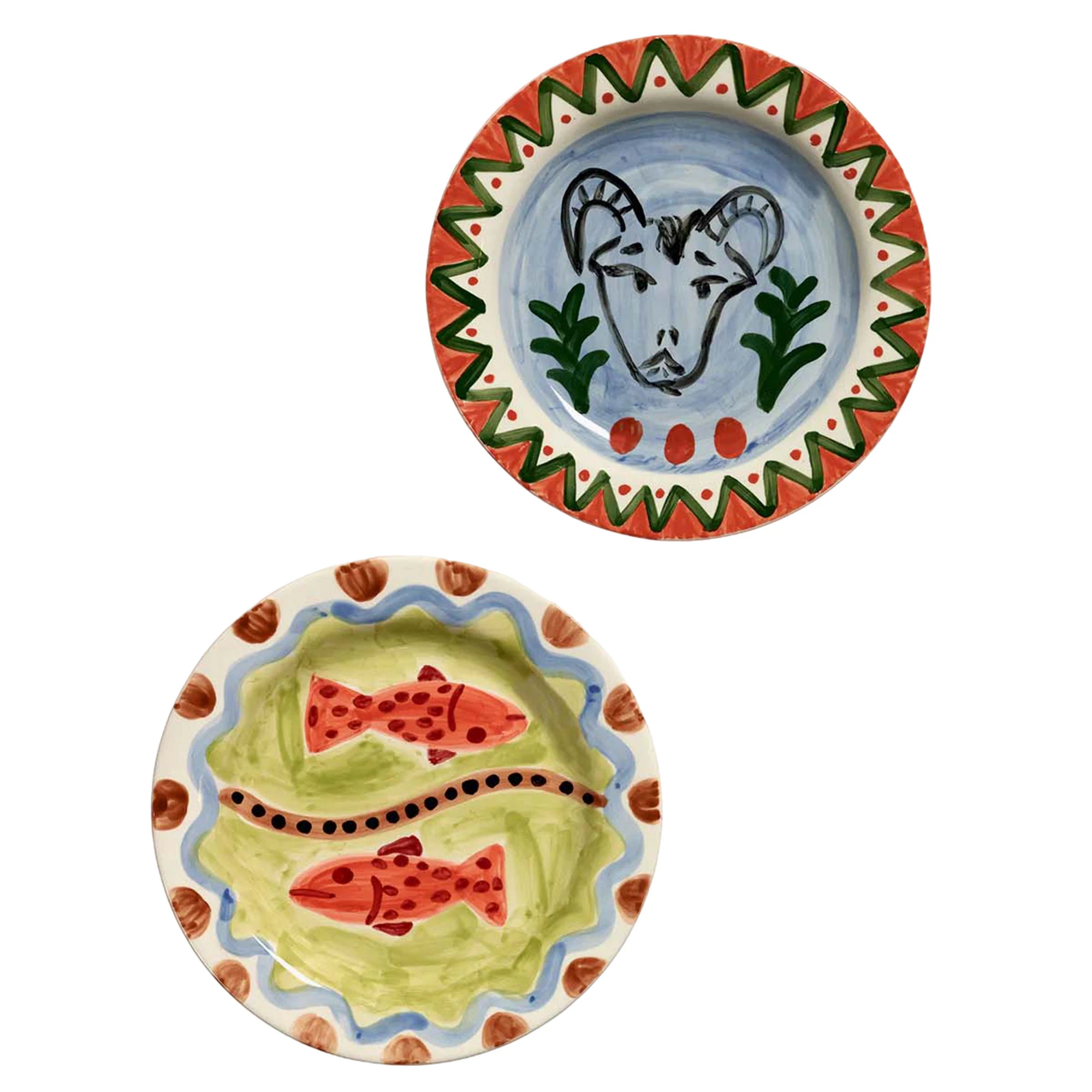 Serax The Lovers Plate 2-pack - Middagstallerkner Stent&oslash;j Multi - B8926103-999