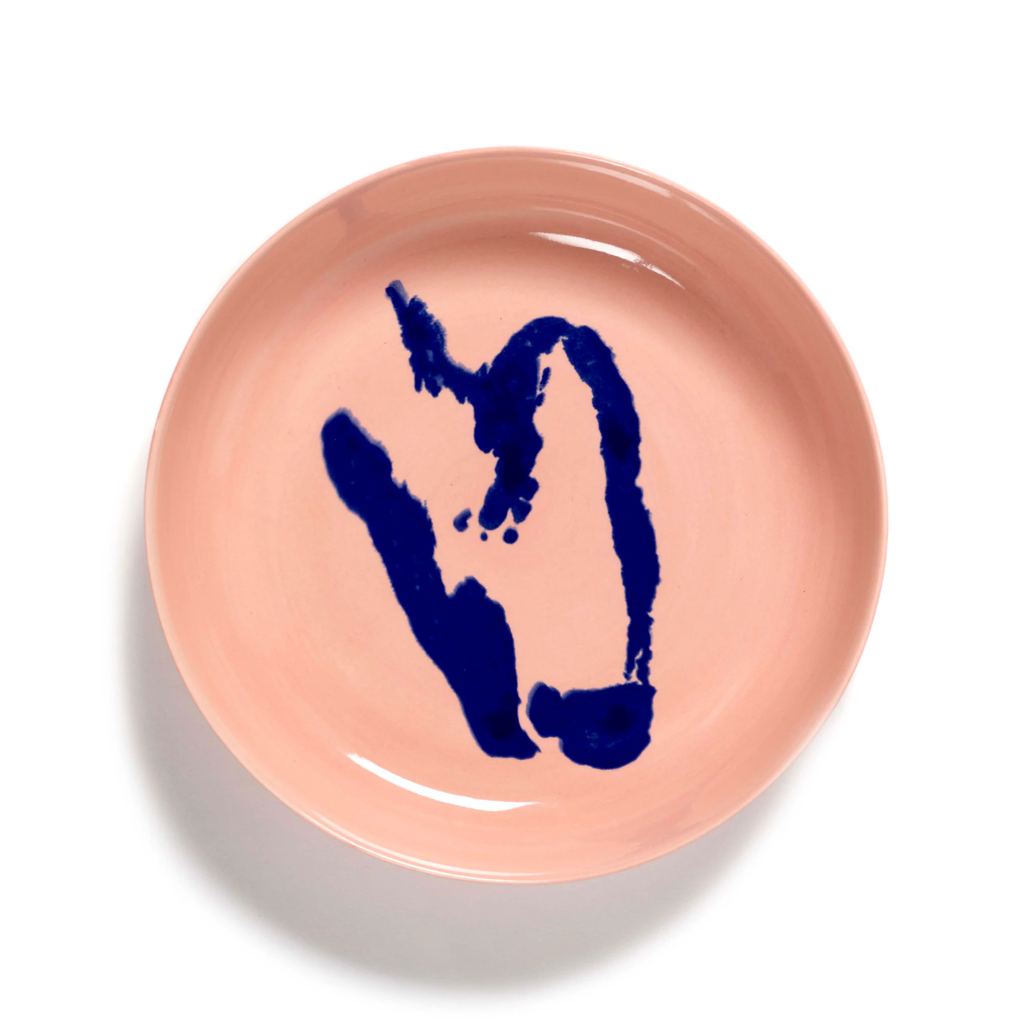 Serax Feast Deep Plate 22 Cm Pink / Blue - Dybe tallerkner Stent&oslash;j Bl&aring; - B8921008L