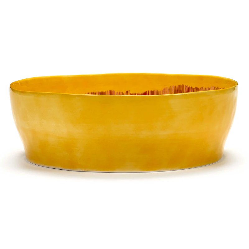 Feast Salad Bowl 28,5 cm, Yellow / Red