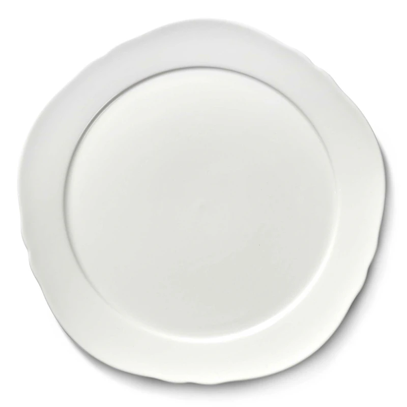 Silhouette Sidetallerken 23,5 cm, Hvid