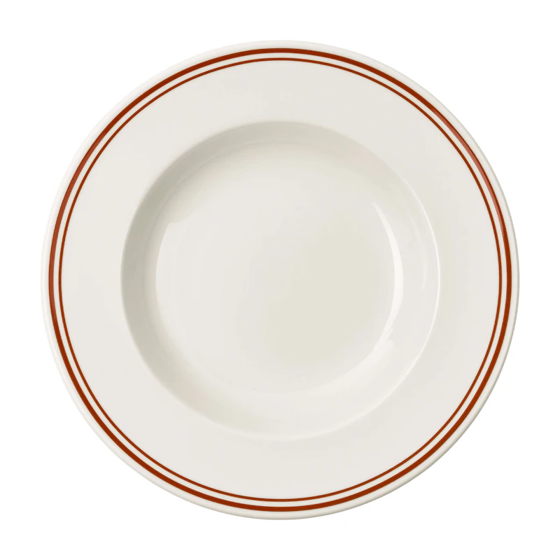 Diner Dyb Tallerken 23 cm 2-pak, Hvid