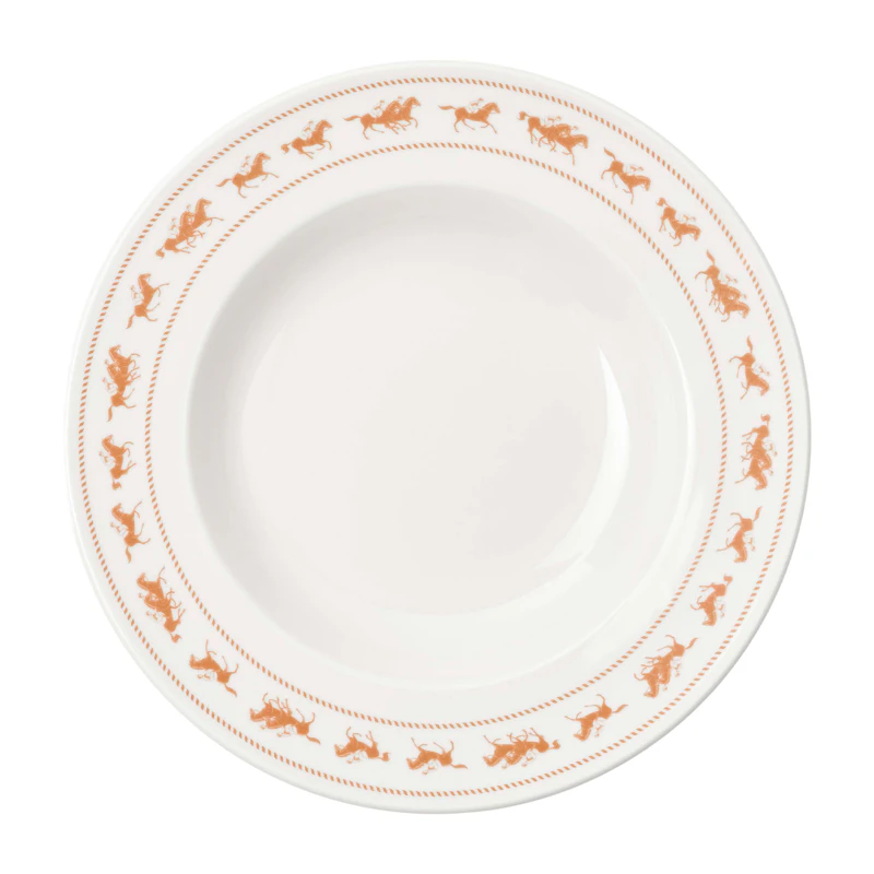 Saloon Dyb Tallerken 23 cm 2-pak, Hvid