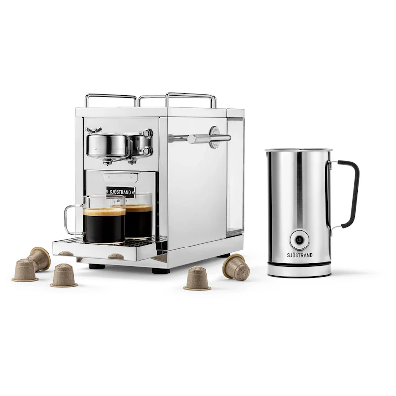 Original 2.0 Kapselmaskine & Mælkeskummer, Stål
