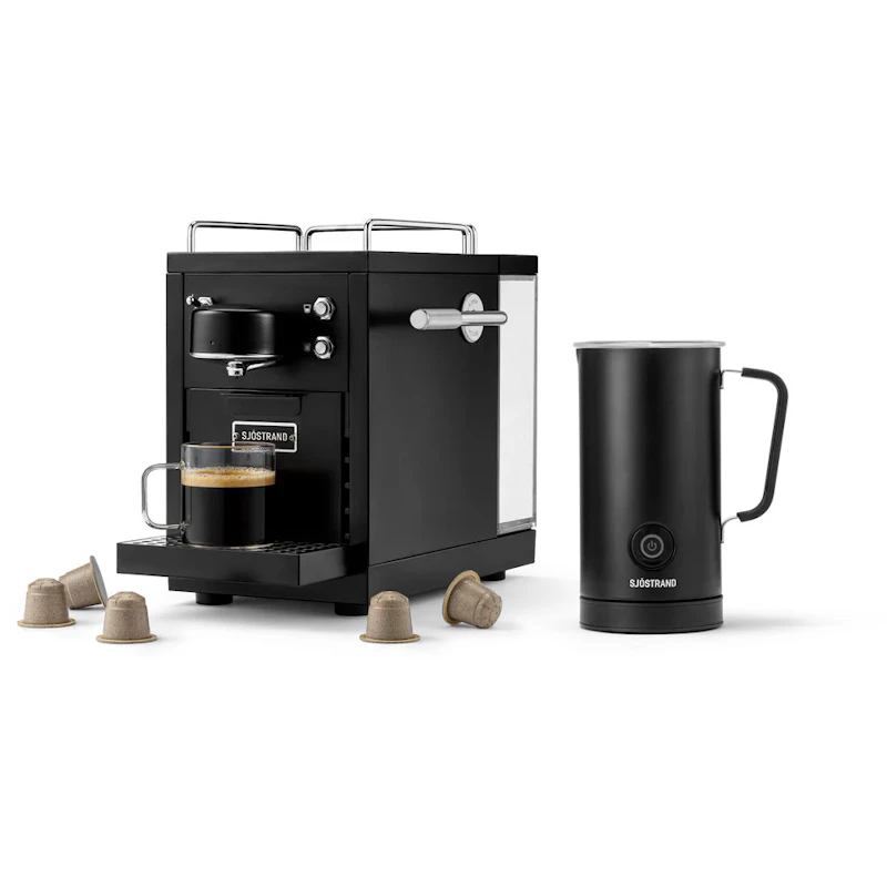 Original 2.0 Kapselmaskine & Mælkeskummer, Sort