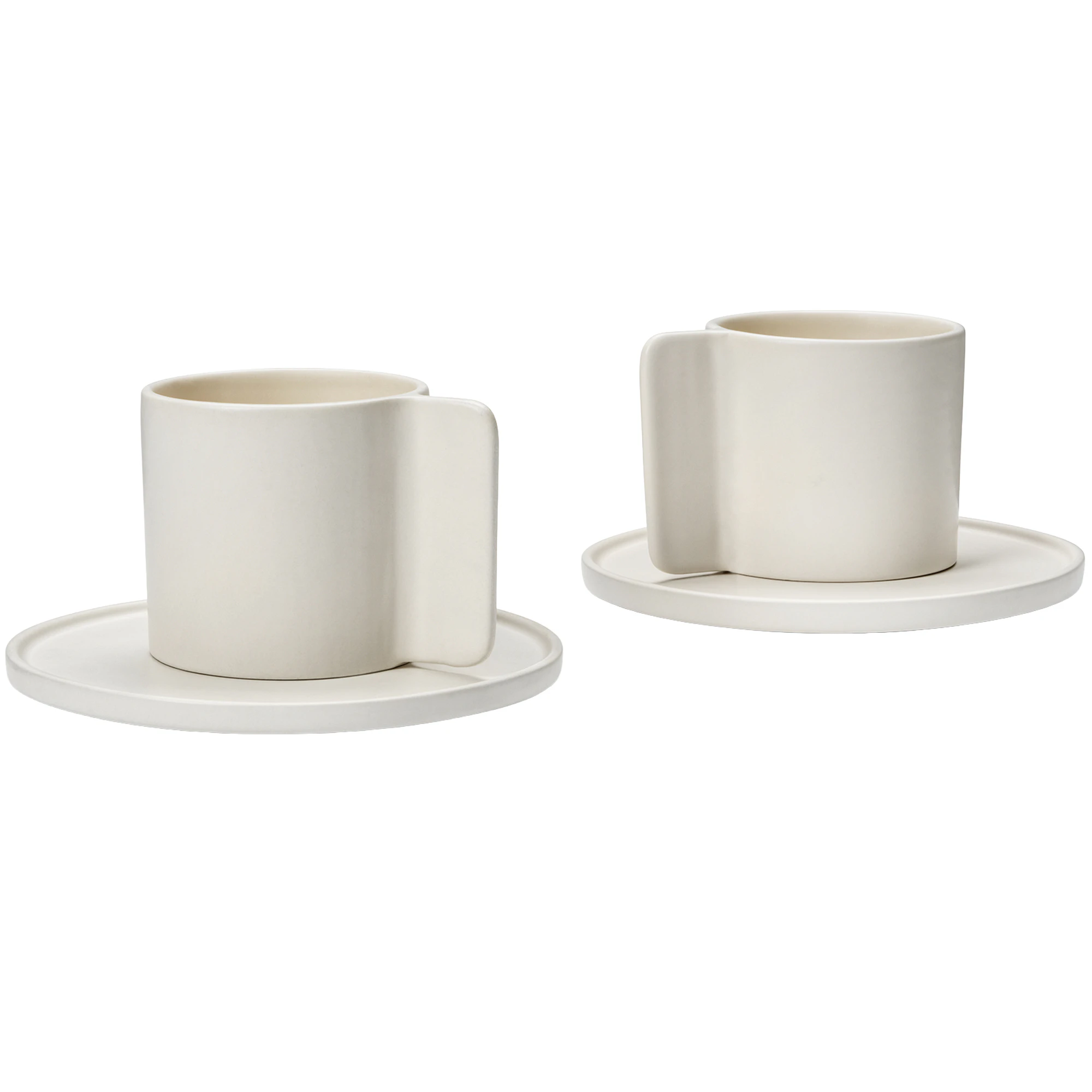 Sj&ouml;strand Lungo Kaffekop Med Underkop 2-pak - Kaffekopper Keramik Beige - AS-DU-C-CE_2