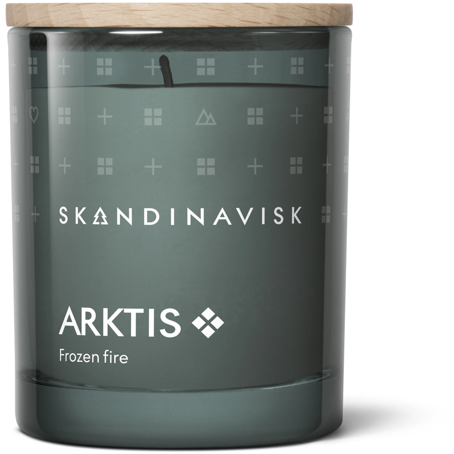 Skandinavisk Arktis Duftlys Med L&aring;g 65 g - Duftlys Svensk Rapsvoks Icy Blue - 20222
