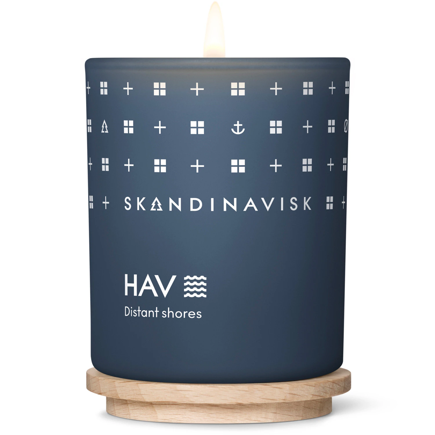 Skandinavisk Hav Scented Candle With Lid 65g - Duftlys B&oslash;g Havbl&aring; - 20204