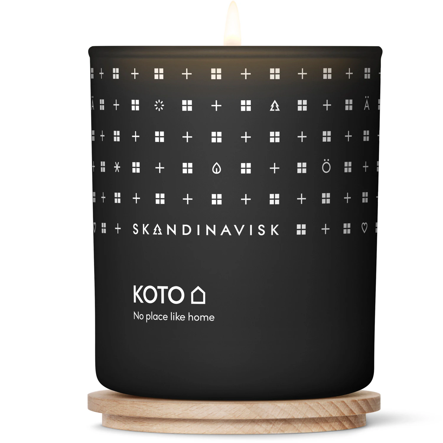 Skandinavisk Koto Scented Candle With Lid 200g - Duftlys B&oslash;g Antracit - 20106