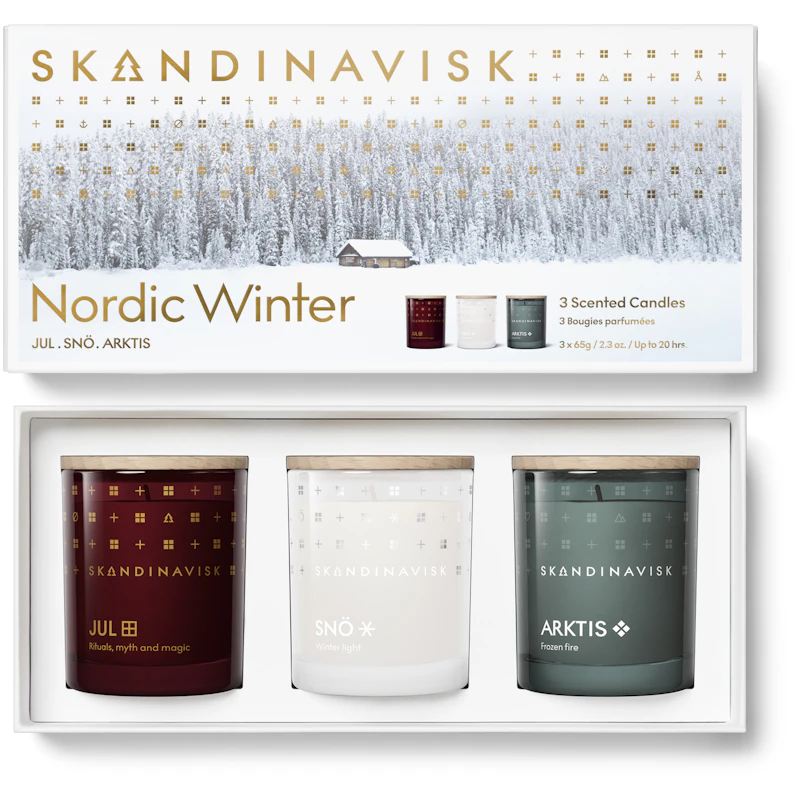 Nordic Winter Duftlyssæt, 3 x 65 g