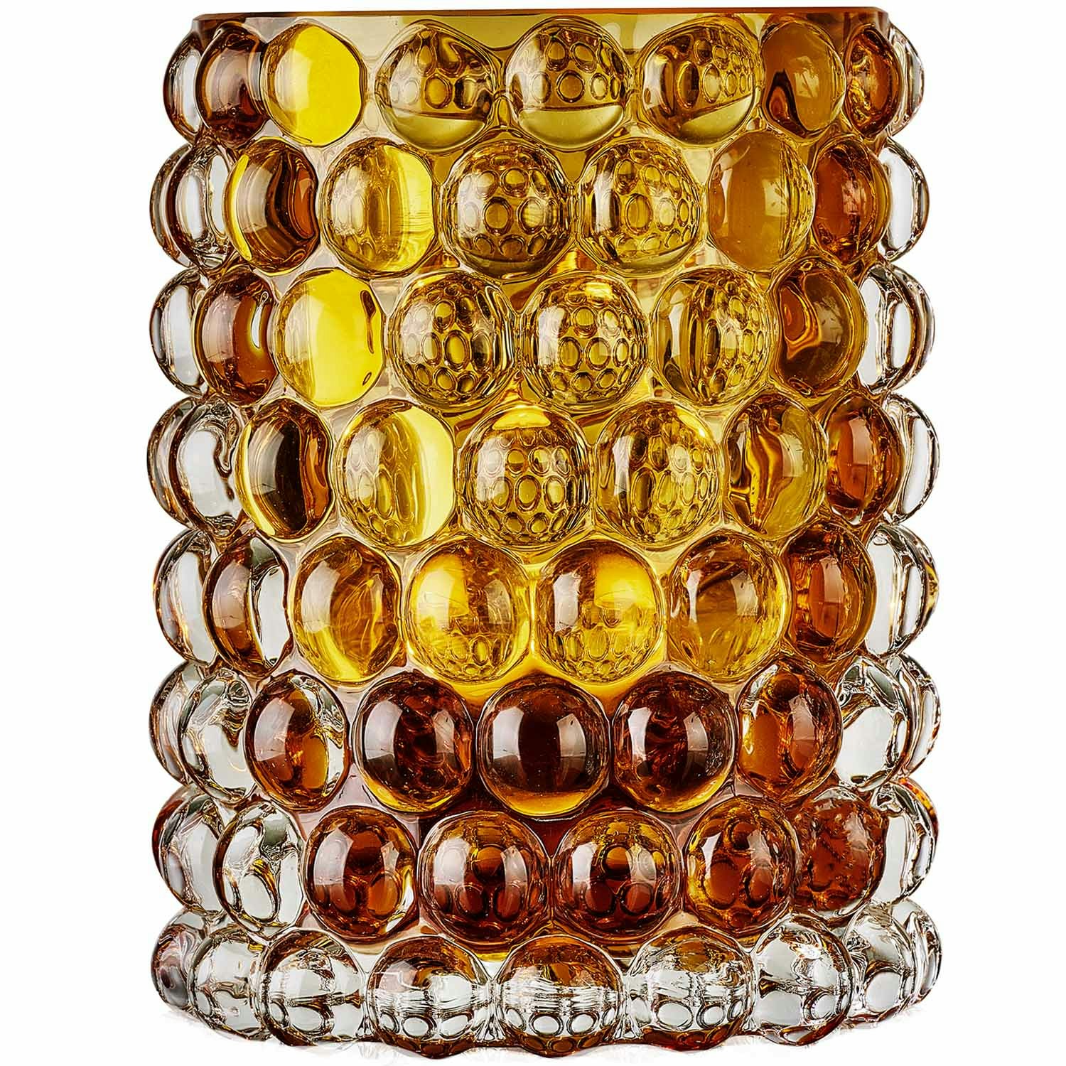 Skogsberg & Smart Hurricane Boule Lysestage Large 18 Cm Amber - Lysestager Glas Rav - SSHURRBOULELRG002