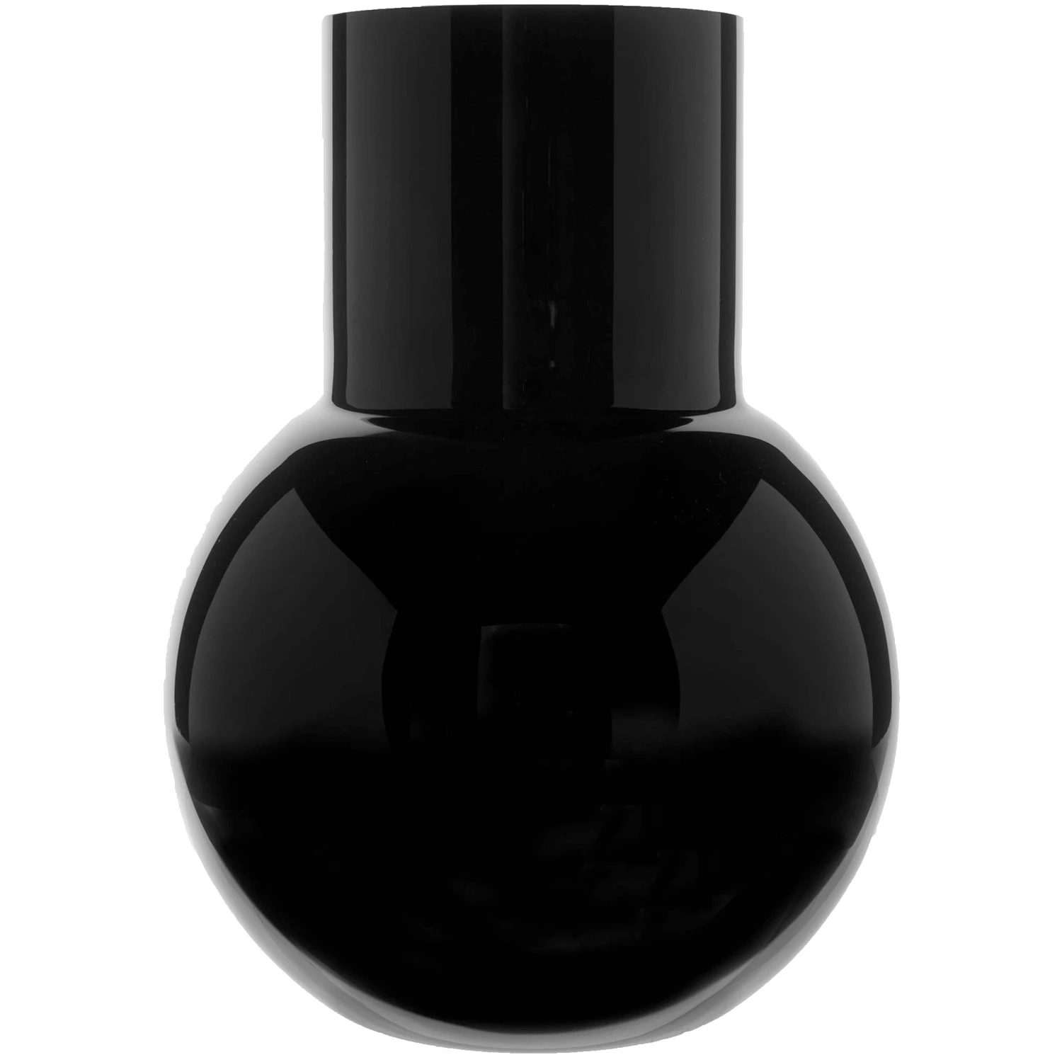 Skrufs Glasbruk Pallo Vase 20 Cm - Vaser Glas Sort - 9886