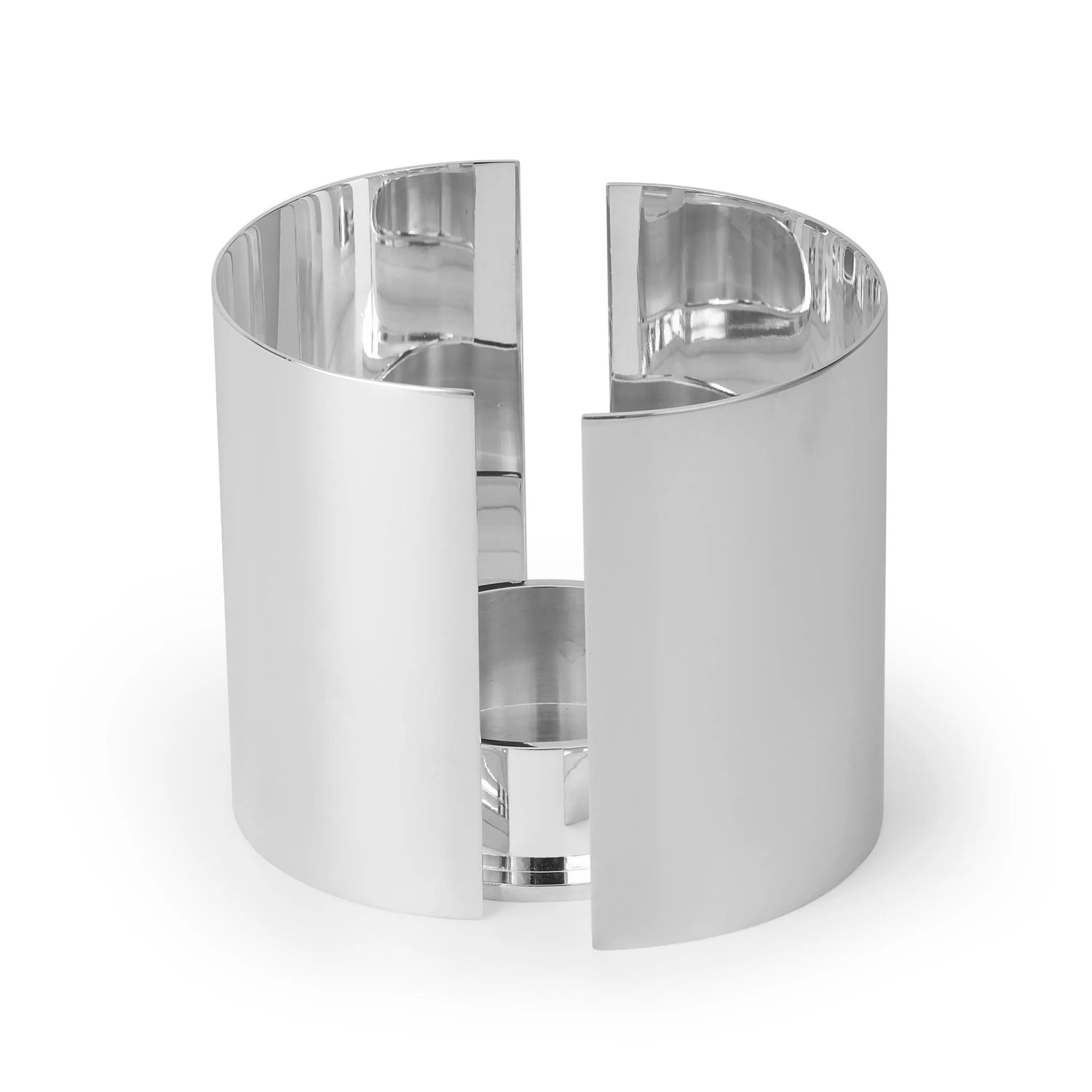 Skultuna Infinity Candle Holder Large - Lysestager Belagt Messing Silver - S616