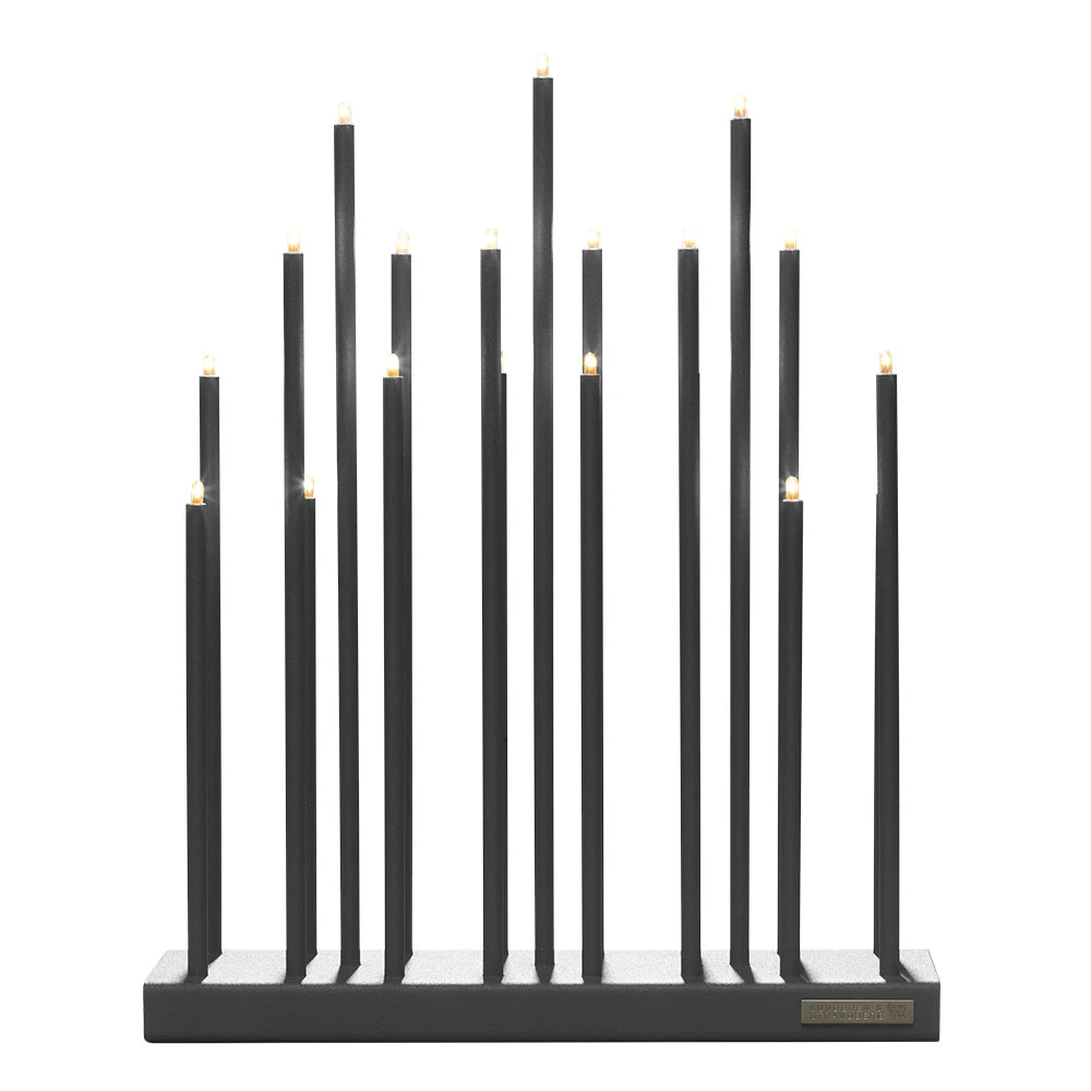 Smak Design Elflugan Grande Adventslysestage gr&aring; - Adventslysestager Metal Antracit - 2025020-4500