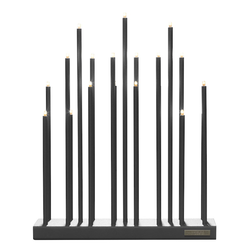 Elflugan Grande Adventslysestage, Antracitgrå