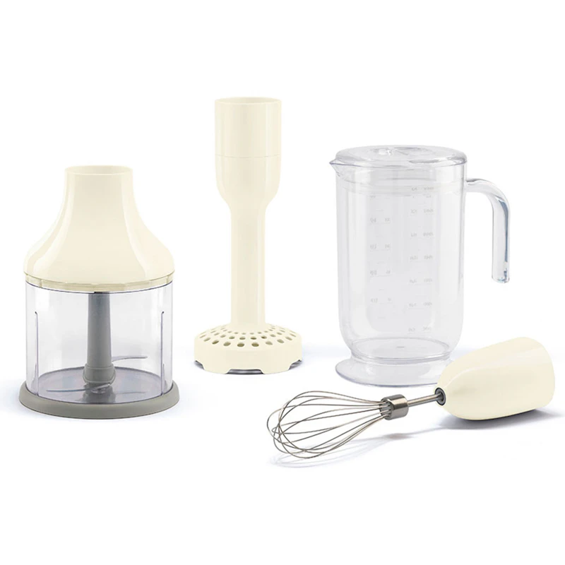 Mixer set of 4 - beaker, chopper, whisk, masher, Creme
