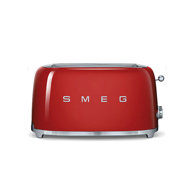 Smeg Toaster 4 skiver, Rød