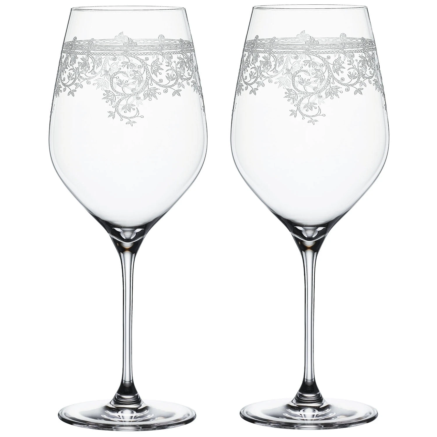 Spiegelau Arabesque Bordeaux Vinglas 2-pak 81 Cl - Vinglas Krystalglas Klar - 4192265