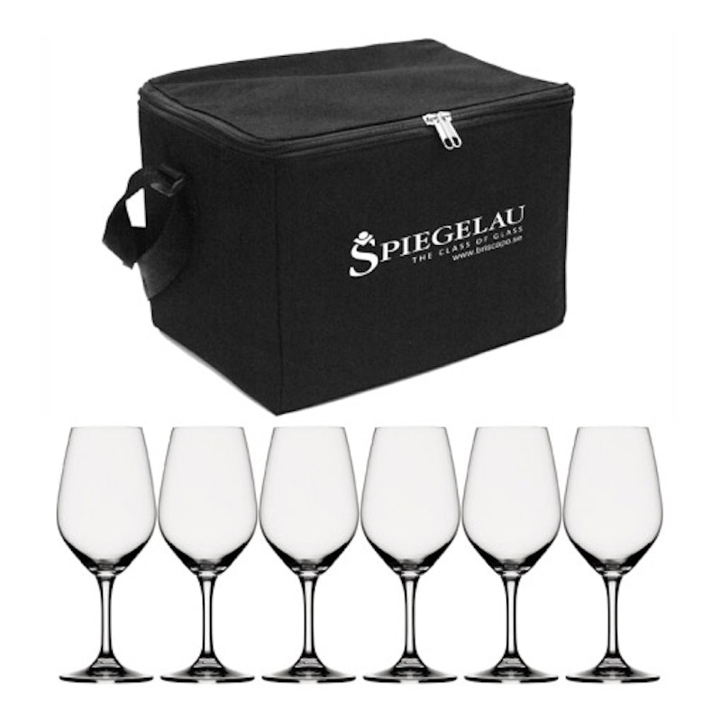 Expert Vinglastaske Sort inkl 6 vinglas 26 cl