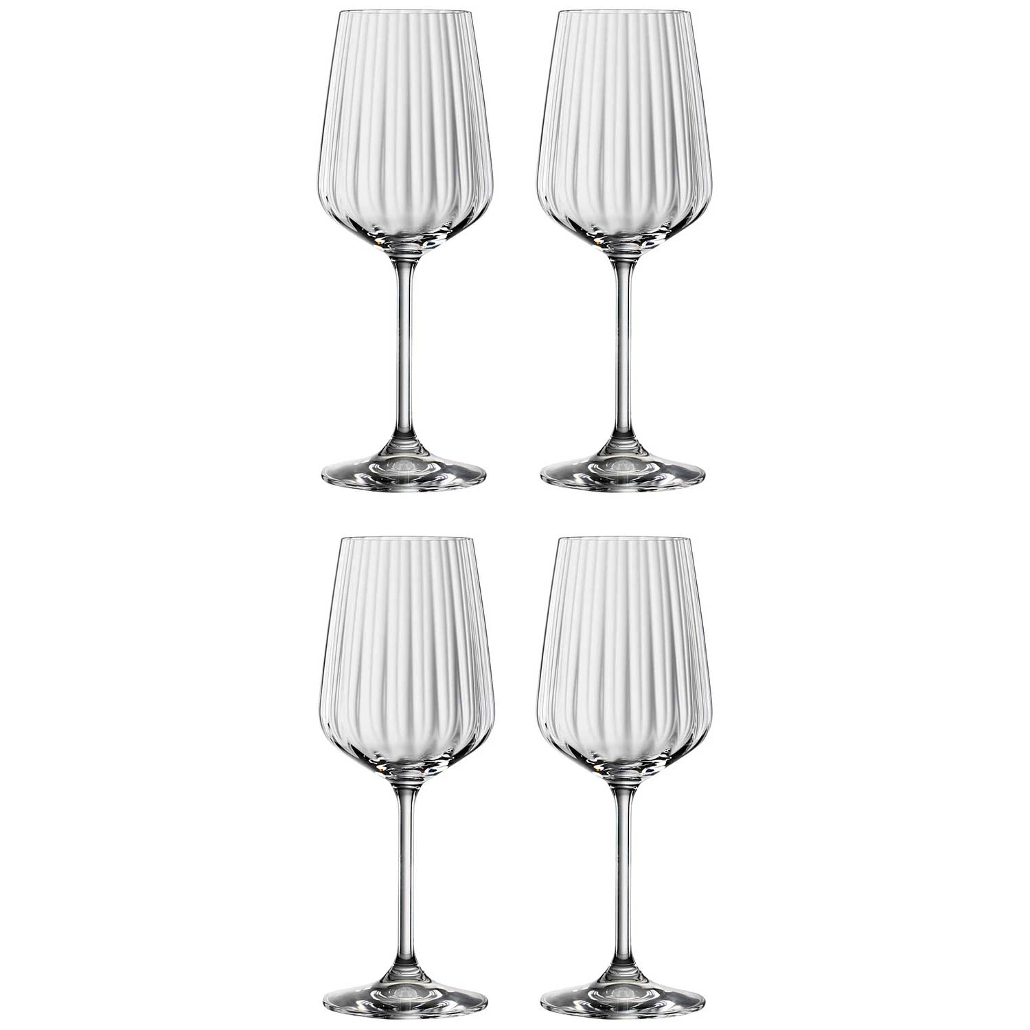Spiegelau Lifestyle White Wine Glass 44 Cl 4 Pcs - Vinglas Krystalglas Klar - 4450172
