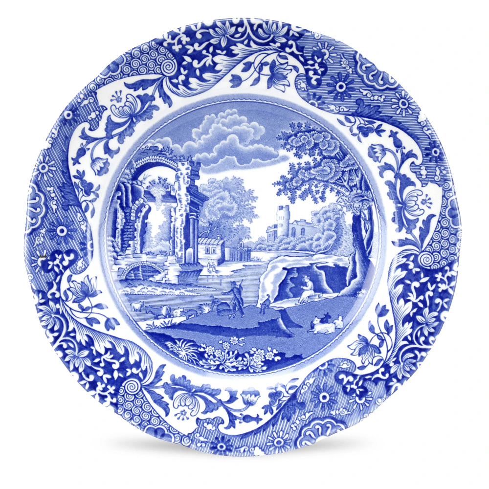 Spode Blue Italian Tallerken 190 Mm - Asietter Porcel&aelig;n Bl&aring; - BLI0140