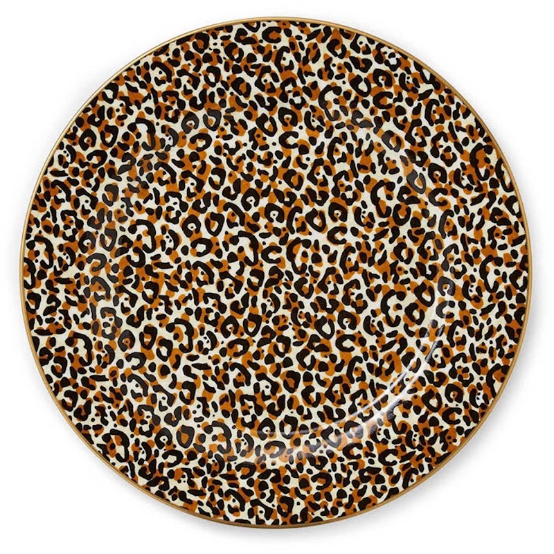 Creatures Of Curiosity Sidetallerken Leopard, 20,5 cm