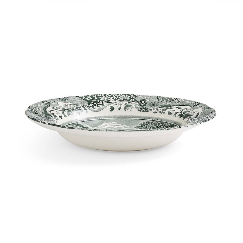 Heritage Green Italian Dyb Tallerken 23 cm, Grøn