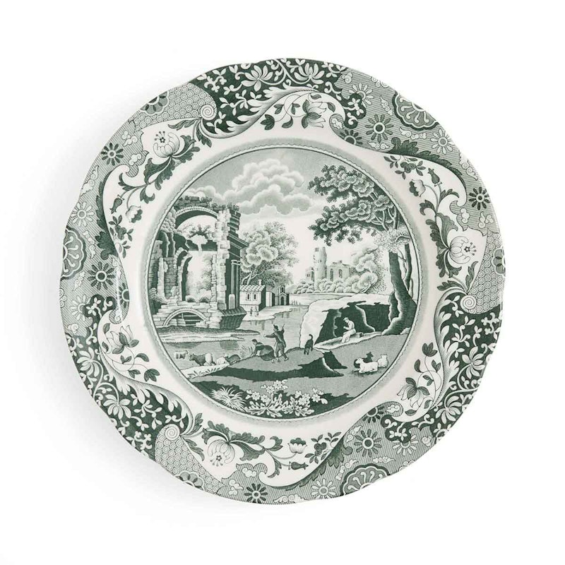 Heritage Green Italian Middagstallerken 27 cm, Grøn