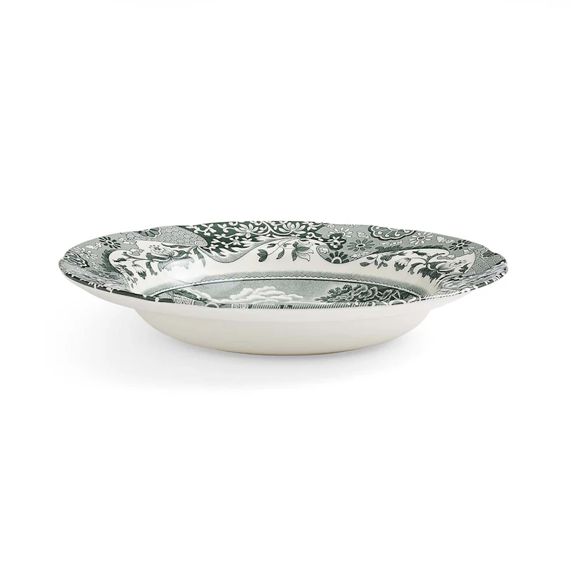 Heritage Green Italian Dyb Tallerken 23 cm, Grøn