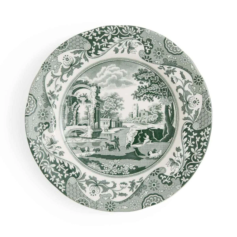 Heritage Green Italian Sidetallerken 20 cm, Grøn