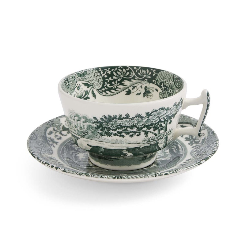 Heritage Green Italian Tekop Med Underkop, Grøn