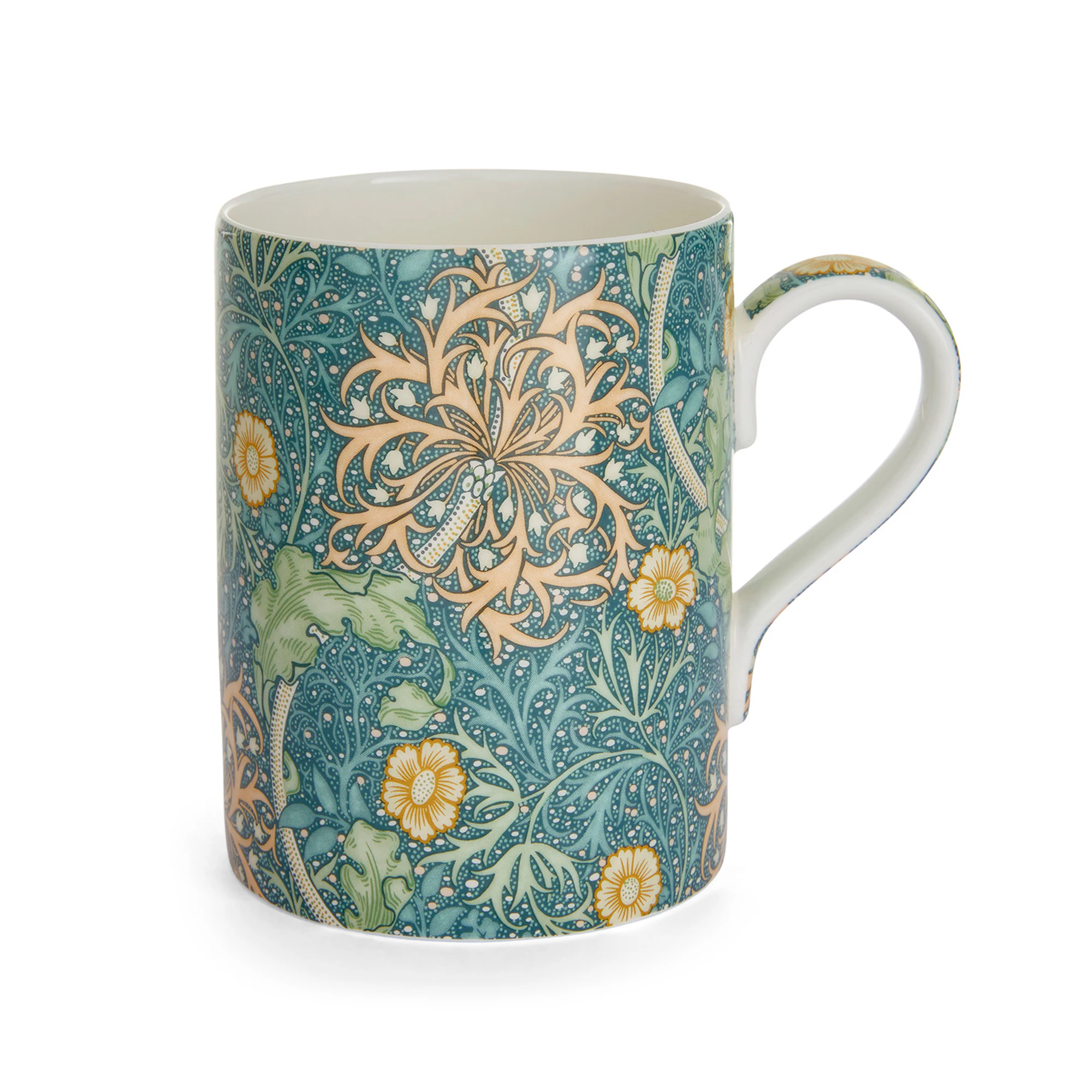 Spode William Morris & Co Krus Seaweed/seaglass - Kaffekopper Benporcel&aelig;n Gr&oslash;n - MCOP5583-XS